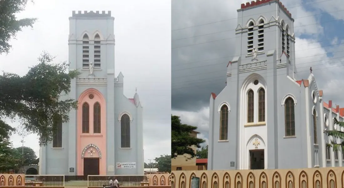 Außenansicht einer Kirche